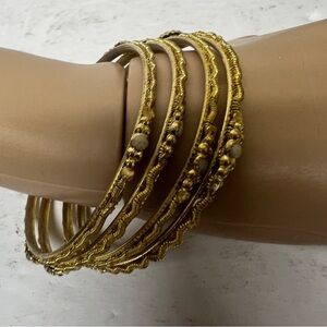 Elegant Gold color Bangle Set